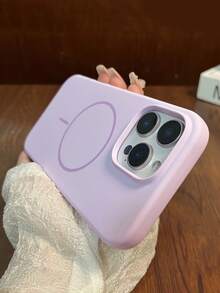 液態矽膠磁吸手機殼 適用於 iPhone 17 Pro Max/16/15/14/13/12/手機殼 - 淡雅紫 - 查看 7