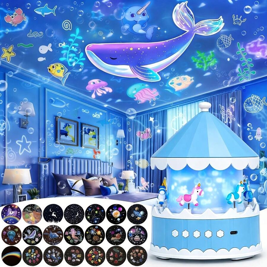 星空銀河投影燈，為您的臥室帶來浪漫夢幻氛圍，時尚室內裝飾品，生日、聖誕節和情人節慶祝的完美禮物