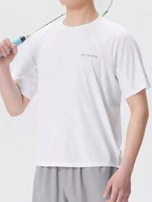 Columbia New Sports Running Fitness Training Comfortable Breathable Men's Casual Short Sleeve T-Shirt - White - View 1
