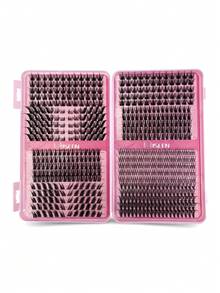384-560pcs D Curl Soft Synthetic Segmented Lash Clusters DIY Easy To Use Portable Large Capacity For Daily Cat Eye Cosplay Sweet Style, Lash Clusters Individual Lashes False Eyelashes - Multicolor - View 19