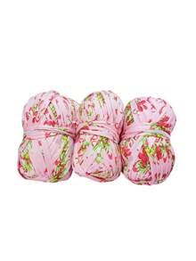 300g 3-Pack Polyester Ribbon Yarn Set, Multicolor Ombre Self-Striped - Suitable For DIY Crochet Slippers, Bags, Storage Baskets And Other Craft Projects - Multicolor - View 15