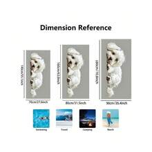 1 chiếc khăn tắm bãi biển họa tiết chó con trắng dễ thương - nhẹ, nhanh khô, chống cát, khăn tắm bãi biển lớn, phù hợp cho hồ bơi, tắm và du lịch - mềm mại, thấm hút tốt, vật dụng thiết yếu ngoài trời, khăn tắm bãi biển sợi microfiber - Nhiều màu - Xem 3