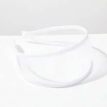 Korean Style Fashion Minimalist Solid Color Mesh Wide Headband, Elegant And Versatile Daily Hair Accessory - One Size Fits All - View 5