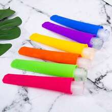1/2/3/6pcs Reusable Silicone Popsicle Molds With Lids, Popsicle Maker For Making Popsicles, Yogurt Bars, Jelly, Kitchen Tool Accessories, Summer Essential - Multicolor - View 3