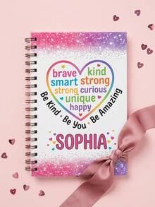 Customized Rainbow-Themed Inspirational Notebook, Specially Designed For Children And Students. It Can Be Used In Daily Study And Writing Scenarios. It Is An Ideal Gift For The Start Of The School Year, Birthday, Graduation Season And Children's Day. - Multicolor - View 6