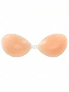 1pc Silicone Invisible Backless Push-Up Bra, Strapless Adhesive Bra, Suitable For Wedding Dress, Off-Shoulder Outfit And Various Special Occasions - Multicolor - View 9