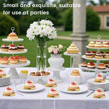 100/50pcs Gold Dessert Cake Boxes, Gold Pudding Boxes, Transparent Mousse Cake Boxes, Suitable For Weddings, Christmas Gifts, Also Suitable For Cake, Candy And Chocolate Packaging, Ideal Choice For Weddings, Parties And Gifts - Multicolor - View 12