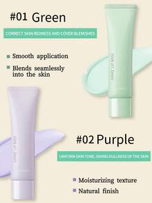 the SAEM 30g Moisturizing Hydrating Makeup Primer, Non-Caking Pore Concealing Isolation Cream, Green - Green - View 2