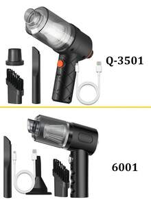 mini aspiradora para interiores de coche 2 en 1, Aspiradora de mano recargable inalámbrica,aspira y sopla aire Aspirador De Mano Portátil Inalámbrica, aspiradoras portátiles de alta potencia para viajes en el hogar. - A - Ver 11