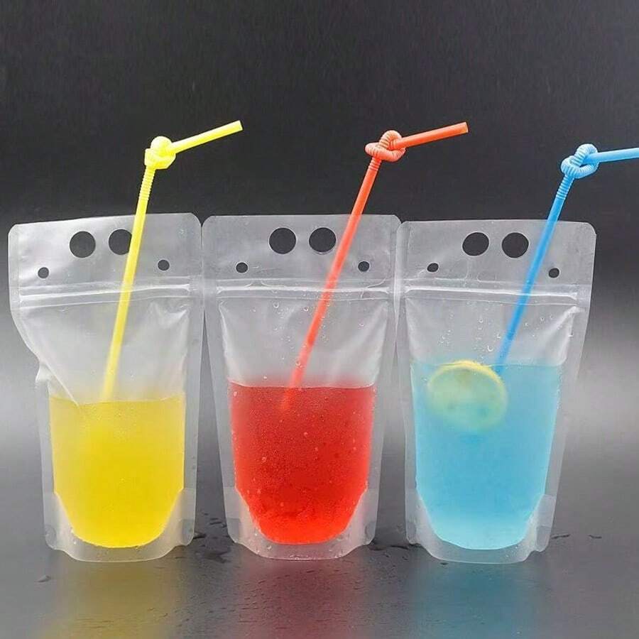 40PCS Disposable Beverage Bags, Including Tea Bags, Juice Bags, Self-Sealing Beverage Packaging Bags - Multicolor - View 1