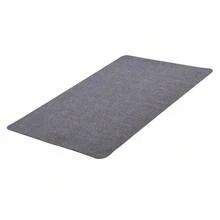 Alfombrilla para silla, 55 x 35 pulgadas, alfombrilla para silla de oficina para suelos duros, protector de suelo para sillas con ruedas, superficie de poliéster, antideslizante y fácil de limpiar, alfombra de deslizamiento suave debajo del escritorio para oficina en casa (gris oscuro) - 55 x 35 pulgadas - Ver 8
