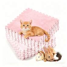 6 Pcs Spliceable Blanket Bed, Wool Cage Pad, Small Animal Waterproof Sleeping Pad Set Suitable For Rabbits, Hamsters, Cats, Dogs, Guinea Pigs, Pads, Guinea Pigs - View 20