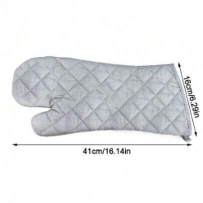 1 Piece Extra Long Oven Glove Mitts Heat Resistant Professional Flame Heat Proof Oven