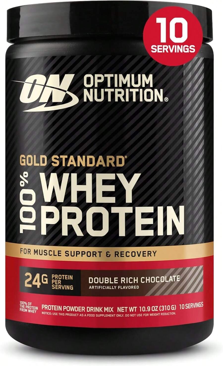 Gold Standard 100% Whey Protein Powder, Double Rich Chocolate, 0.68 Pound (Pack Of 1) - ColorM - View 1