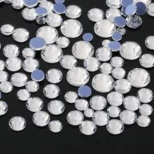 YONGNING SS6-30 800顆混尺寸水晶熱燙透明玻璃水鑽 平底裝飾 DIY 3D 水鑽貼花，適用於鞋子、衣物、帽子及其他日常用品 - 混大小 - 查看 34