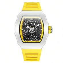 ONOLA New Fashion Automatic Mechanical Watch Hollow Skeleton Luminous Watch Waterproof Sport Wristwatch With Gift Box - one-size - View 10