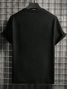 Men Sports Tees & Tanks - 黑色 - 查看 2