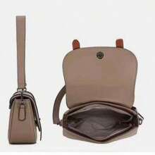 Bolsa Transversal Feminina - Design Vintage, Ombro e Tiracolo, Várias Cores - Vermelho - Visão 4