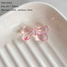 Acrylic Transparent UV Color Fat Bow Bead DIY Jewelry Mobile Phone Chain Keychain Production Accessories Materials - Multicolor - View 10
