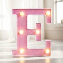 16cm 家居裝飾白色發光 A-Z LED 字母燈,電池供電,臥室裝飾字母夜燈,婚禮裝飾,生日派對裝飾,女孩房/兒童房裝飾字母燈,節日居家酒吧裝飾字母燈,字母燈 - 粉色 - 查看 13