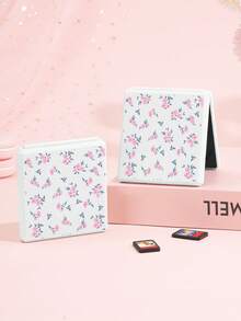 1pc Minimalist Elegant Gentle Style Pink Floral Pattern Switch2 (2025)/Switch NS/Switch OLED Compatible Game Console Accessory Set, Game Console Protective Case/Storage Bag/Dock Shell, TPU Soft Shell, Beautiful And Practical, Portable Stand, Portable Travel, Anti-Drop Anti-Scratch, Anti-Fouling, Fashion Romantic Gift - Multicolor - View 18
