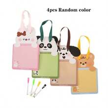1pc/4pcs/8pcs Creative Children's Erasable Double-Sided Compact Portable Memo Doodle Drawing Board - Multicolor - View 9