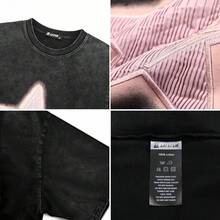 Camisas para Hombre Laixton, Camisetas Gráficas para Hombre, Camisetas Unisex de Algodón Vintage, Camiseta de Verano de Talla Grande, Ropa Urbana, Top Casual Estético - Negro - Ver 5