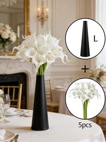 French Cream Style Calla Lily Artificial Flowers, Suitable For Home Decor, Living Room, Office, Kitchen, Wedding, Room Decoration, Wedding Accessories, Autumn Decor, Wall Decor, Tabletop Centerpiece, Wedding Centerpiece - Multicolor - View 15