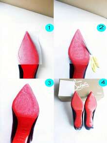 1 Pair High Heel Anti-Slip Pads, Self-Adhesive Anti-Slip Shoe Sole Protector Pads, Unisex Anti-Slip Shoe Sole Protector Pads, Noise-Reducing Trimmable Shoe Sole Protector Pads, Wear-Resistant Self-Adhesive Anti-Slip Pads, Extend Anti-Slip Pad Lifespan, Shoe Rack - A - View 5
