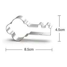 clave y House Sugar Cookie Cutters Set u2013 Acero inoxidable - inicial - Ver 3