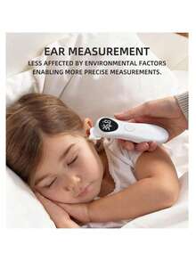 Non-Contact Handheld Mini Digital Thermometer, Quickly Measures Forehead And Ear Temperature - Multicolor - View 2
