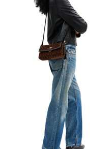 Coach Etta 25 Monogram Hobo Flap Bag Women's Shoulder Bag Crossbody Bag With Adjustable Strap - Dark Brown - View 4