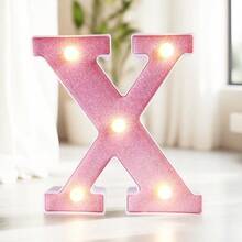 16cm 家居裝飾白色發光 A-Z LED 字母燈,電池供電,臥室裝飾字母夜燈,婚禮裝飾,生日派對裝飾,女孩房/兒童房裝飾字母燈,節日居家酒吧裝飾字母燈,字母燈 - 粉色 - 查看 35