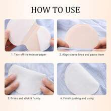 10/30/50/80/100pcs Unisex Underarm Sweat Pads - Fragrance-Free Invisible Design, Only 0.03 Inch Thin, 4.72x3.47 Inch Size, 10 Pieces Per Pack Convenient For Commuting And Travel. - Various - View 2