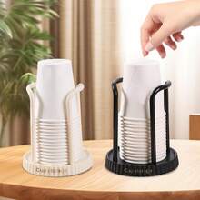 Multifunctional Cup Holder, Disposable Paper Cup Storage Rack, Plastic Cup Holder, Plastic Paper Cup Dispenser, Durable Countertop Paper Cup Dispenser, Suitable For Home, Office, Spa, Bar, Cafe - Simple - View 6