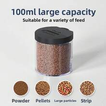 100ml Automatic Fish Feeder, Battery Operated, Programmable Timer, Automatic Feeding Device For Aquarium Fish, Aquarium Accessories - Style 1 - View 6