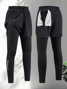 Quần tập thể dục co giãn nâng đỡ định hình cho nữ, quần legging thể thao ngắn bó sát mùa hè thích hợp cho tập luyện, chạy bộ, Pilates, Yoga. - màu đen - Xem 4