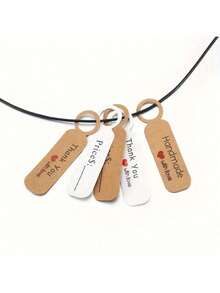 100pcs/50pcs, Handmade Labels, Perfect For DIY Jewelry, Tags, Bookmarks And Gift Cards - Label - View 6