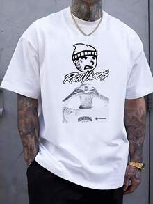 godón de alta calidad cuello redondo corte básico holgado hombres y mujeres transpirable versátil lavable a máquina cómoda talla S ~ 3XL diaria casual deportes imprescindible para el verano. - Blanco - Ver 3
