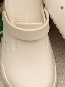 Men's Summer Closed-Toe Breathable Comfortable Soft Adjustable Heel Outdoor Garden Beach Pool Slides - Off-white - View 7