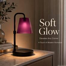 QUIGO 1PCS Modern Frosted Glass Shade Candle Warmer Lamp, Height Adjustable Wax Melter With Timing Function & Dimmable Light, Premium GU10 Bulb, Stylish Home Decor Lamp For Bedroom Living Room Apartment, Ideal Gift For Mother's Day Christmas Graduation - US A Type Plug(110-127V) - View 1