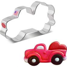 Vintage Truck con cortador de galletas de corazn, 12, - plateado - Ver 2