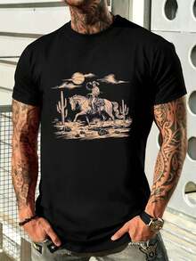 T-shirts för män - Svart - Visa 2