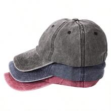 1 pieza Gorra de béisbol de moda de unicolor de algodón - A - Ver 5