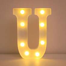 16cm 家居裝飾白色發光 A-Z LED 字母燈,電池供電,臥室裝飾字母夜燈,婚禮裝飾,生日派對裝飾,女孩房/兒童房裝飾字母燈,節日居家酒吧裝飾字母燈,字母燈 - 21cm白色 - 查看 38