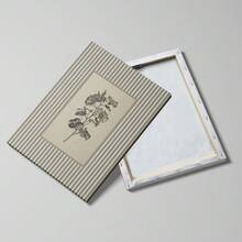 1/2件組 裝框/無框復古植物花卉鄉村風帆布海報 法式鄉村條紋古董花卉鄉村風牆面藝術印花 極簡農舍裝飾復古畫作 適用於走廊、玄關、客廳、現代家居裝飾 - Poster - 查看 3