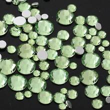 YONGNING SS4-20 1300pcs Mixed Size Crystal Non-Hotmelt Transparent Glass Rhinestones Flat Back Decorative Pieces DIY Nail Art 3D For Shoes, Clothing, Hats And Other Daily Items - Mixed Size - View 45
