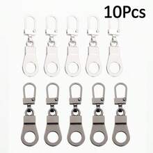 4/5/10pcs Small Hole Zipper Puller Instant Zipper Repair Kit, Universal Zipper Slider Head Replacement Accessories For Bags, Down Jackets, Purses, Clothes, Shoes - Multicolor - View 22