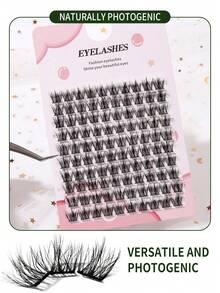 10 Packs Of Large-Capacity Single-Cluster False Lashes, With A Thick And Realistic Natural Style, Lightweight And Not Causing Eye Pressure, Creating A Light And Atmospheric Eyeshadow Look, Suitable For Various Scenarios - View 6
