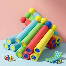 1pc 20.5cm Multicolor EVA Foam Pull-Push Water Blaster, Portable Handheld Water Shooter For Pool Beach Outdoor Water Activity - Multicolor Random - View 4
